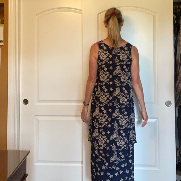 Blue Ginger Batik Hawaiian Print Dress - Picture 2 of 7